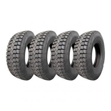 Imagem de Kit 4 Pneus Bransales Aro 17,5 235/75R17,5 BRD01 18 Lonas 143/141J Borrachudo