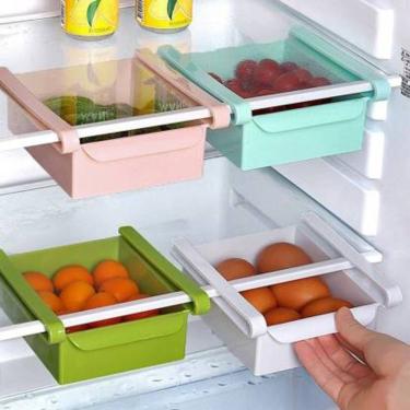 Imagem de Gaveta Para Geladeira Multiuso Organizador Para Legumes Verduras Refrigerador Acessorios Maquiagem Portatil Cor:verde;ta