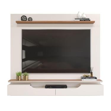 Imagem de Painel Para Tv Até 60" Polegadas Levi Off White Freijó