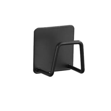 Imagem de Suporte de esponja adesivo para pia de cozinha, gancho de esfregão de aço inoxidável SUS304 acessórios suporte de armazenamento para esfregar arranhões pano de prato pano de prato esfoliante coador