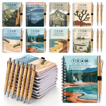 Imagem de Tenceur 24 conjuntos de presente de equipe para funcionários em massa caderno espiral com conjunto de canetas, trabalho em equipe, agradecimento, presente para funcionários, colegas, professores