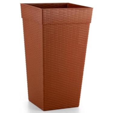 Imagem de Vaso de Planta, Kit 2 Vasos 28 Litros Coluna Rattan Reforçado para Plantas Flores Decoração para Casa Jardins(CERAMICA)