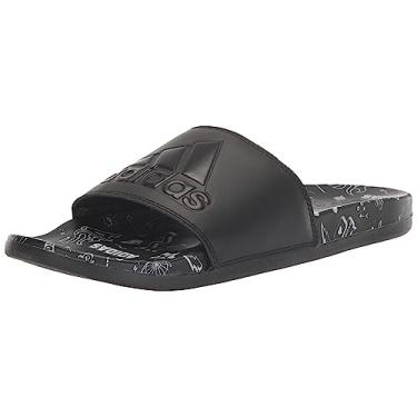 Imagem de adidas Adilette Comfort unissex adulto, Preto/Preto/Branco (2021), 5 Women/4 Men