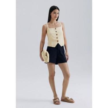 Imagem de Shorts Feminino Em Alfaiataria Hering-Feminino