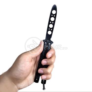 Imagem de Knife Black Butterfly Preta Borboleta Dobrável De Aço