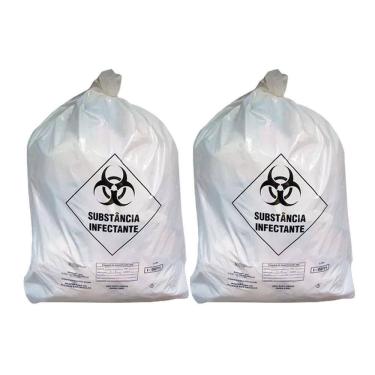 Imagem de Kit 2 Sacos Lixo Hospitalar Infectante 15L C/100 Embalac