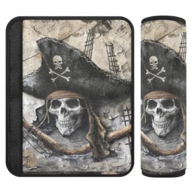 Imagem de ElliTarr Pacote com 2 capas de cinto de segurança almofada de capa de cinto de segurança para adultos meninos meninas capas de alça de assento de carro almofadas almofada universal alça de ombro