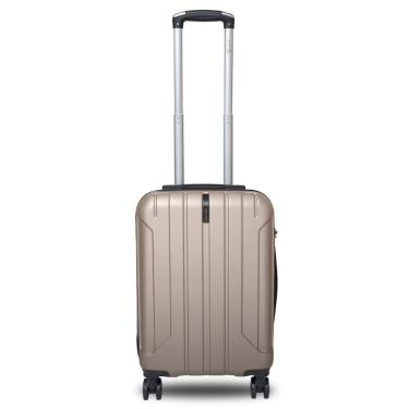 Imagem de Mala De Viagem De Bordo P- 10kg Em Abs Com Rodinhas 360º Removíveis E Leve - Padrão Anac - Qualis Champanhe Mb003