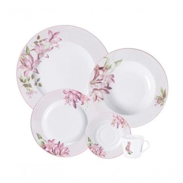 Imagem de Aparelho De Jantar Tramontina Poème 30 Peças Em Porcelana Decorada