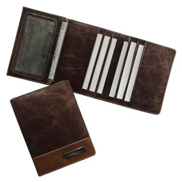 Imagem de Carteira Compacta Couro RFID Blocking 15-R Personalizada Raffai Couros