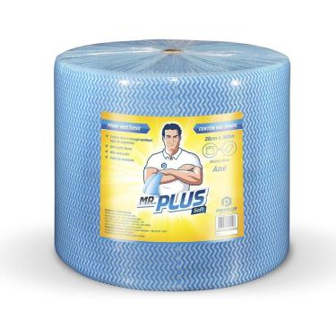 Imagem de Pano Multiuso  Mr Plus Soft Rolo 28Cm X 300M 50 Cm Picotes