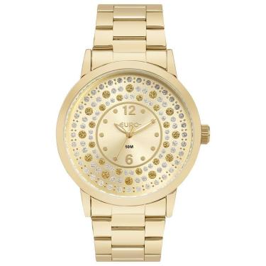 Imagem de Relógio Euro Feminino Glitz Dourado - Eu2035yuz-4d