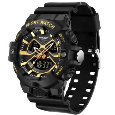 Imagem de Relógio Pulso Masculino Led Digital Duplo A Prova Dágua