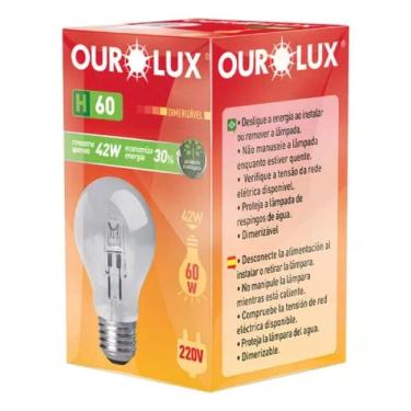 Imagem de Lâmpadas Eco Halógena Clara H60 42w 220v 2800k
