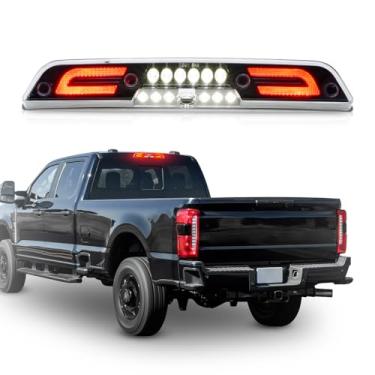Imagem de LACHTEM Luz de freio LED 3rd Third para 2021+ F150 F'ord Super Duty F250 F350 F450 F550 2017-2025, luz de carga de caminhão de montagem alta, serve apenas para 3ª luz de LED Cree de freio com câmera