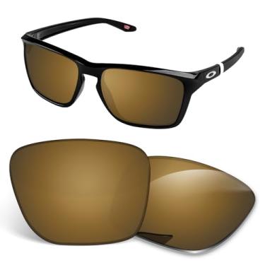 Imagem de Lentes de substituição de 1,5 mm compatíveis com óculos de sol Oakley Sylas OO9448 57 mm, antiarranhões e resistentes a impactos - Bronze polarizado