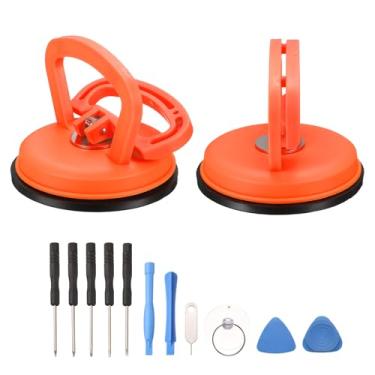 Imagem de PATIKIL Ventosa de tela de 4,5 polegadas espessamento com spudger, laranja