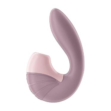 Imagem de Vibrador Rabbit SF Supernova – Dupla Estimulação – Air Pulse no Clitóris + Vibração no Ponto G – Flexível – 2 Motores Independentes – 11 Intensidades – 10 Modos – Impermeável (IPX7) – Silicone Médico – Recarregável (Rose)