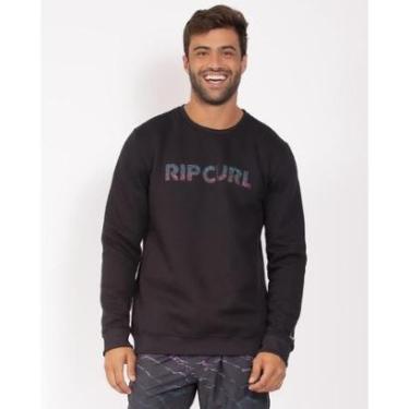 Imagem de MOLETOM RIP CURL BRAND WORDMARK MEDINA - BLACK - GG-Masculino