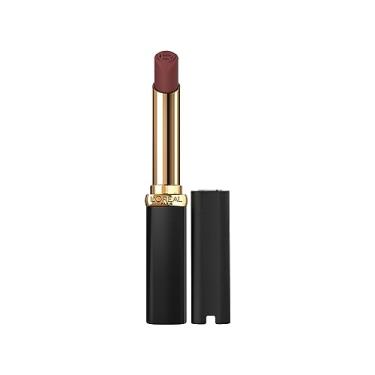 Imagem de L'Oreal Paris Batom fosco Color Riche de volume intenso, maquiagem labial infundida com ácido hialurônico para uso até 16 horas, Le Nude Assertive, 1,7 g