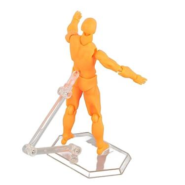 Imagem de Acouto Desenho e Pose de Corpo de Figura Personalizável - Projetos Perfeitos de Manequim de PVC Móvel, Decoração, Adereços Fotográficos e Ideias para Presentes, 13 Cm de Altura (Laranja #15)