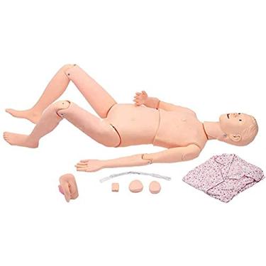 Imagem de IUBGFTO Manequim de treinamento em tamanho real, simulador de cuidados com o paciente, multifuncional, simulador de cuidados com o paciente, homem e mulher, enfermeira, manequim, modelo anatômico