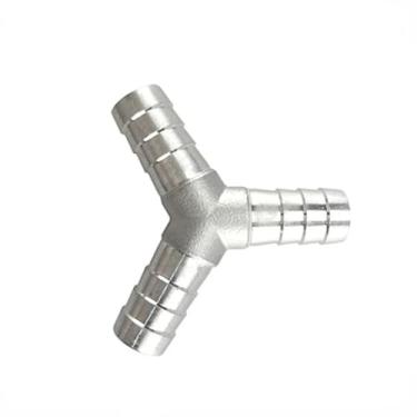 Imagem de Mangueira Barb 304 Aço Inoxidável Mangueira Cauda Barb Conectores de Farpa 6 mm 8 mm 10 mm 12 mm Tipo T Tipo Y Encaixe de Tubulação Pagoda Cauda Barb Conector OROAOBOMT (tipo Y, 50 mm)
