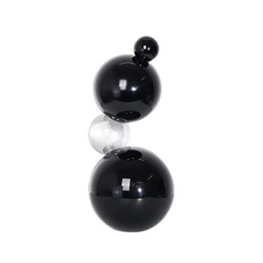 Imagem de YWangQiang Bola de cristal moderna minimalista esfera de cristal geométrico armário de vinho armário de TV decoração de mesa sala de estar estudo acessórios de casa ornamentos (cor: A) (D)