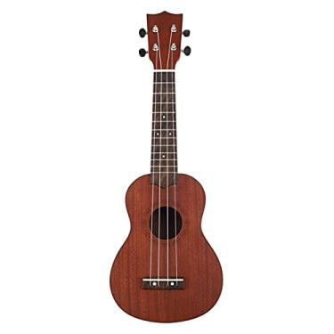 Imagem de Ukulele infantil Ukulele 58 cm madeira sapele 4 cordas mini guitarra havaiana ukelele acessórios