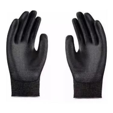 Imagem de Luva par segurança epi multitato preta oficina obra n 10 gg - Worker