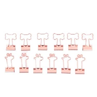 Imagem de YOUTHINK 30 Clipes de Pasta, Braçadeira de Papel de Ferro, Designs Bonitos de Cervos e Ossos, Fixação Forte para Escritório Escolar