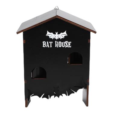 Imagem de Zerodis Casa de Morcego para Exterior, Casas e árvores Montagem à Prova de Intempéries Fora do Abrigo de Madeira para Morcegos Caixa de Descanso para Jardim, Pátio, Quintal de para Exterior, 3 Câmaras