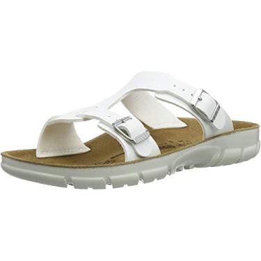 Imagem de BIRKENSTOCK Mules femininas Sofia profissionais, Branco 263133, 35