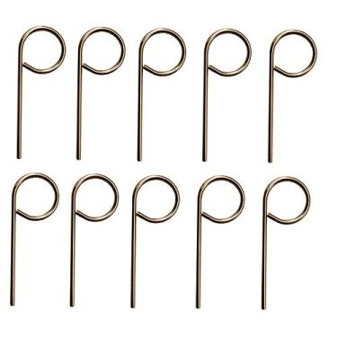 Imagem de Pacote com 10 chaves de emergência para fechaduras de portas interiores, pinos de chave para fechadura de porta Schlag compatível com quarto, banheiro (pino redondo)