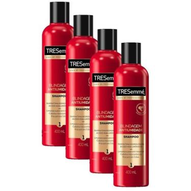 Imagem de kit 4 Shampoo TRESemme Blindagem Antiumidade 400ML
