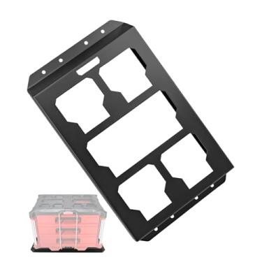 Imagem de Placa de montagem para caixa de ferramentas compatível com Milwaukee Packout, base de montagem de aço de alumínio resistente para instalação de camiões de parede e painéis Molle, tamanho médio