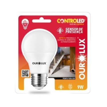 Imagem de Lâmpada de led controled sensor de presença 9W 6500K - Ourolux