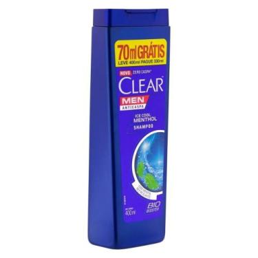 Imagem de Shampoo Anticaspa Clear Men Ice Cool Menthol 400ml - Não Disponível