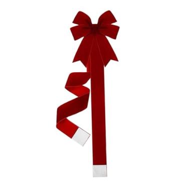 Imagem de predolo Laço de Natal para Armário, Fita Decorativa Festiva, Enfeite para Festas de Fim de Ano, Laço para Porta, Árvore, Escada, Lareira e Armário.