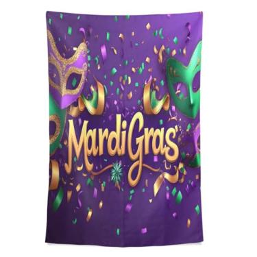 Imagem de STAYTOP Tapeçaria de parede de carnaval tapeçaria para decoração de casa decoração de dormitório sala de estar quarto tapete de parede (60 × 51 polegadas)