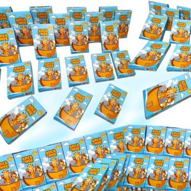 Imagem de 100 Jogo da Memória Biblico, Arca de Noé, Cartas Ilustrativas Didático, Kit Lembrancinha Festa Infantil