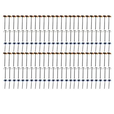 Imagem de Pissente 150 Pares de Olhos de Plástico de Brinquedo, Acessórios de Boneca Artesanal de crochê Diy 5mm Com 3 Cores, para Ursos de Pelúcia, Bonecas Não Tecidas