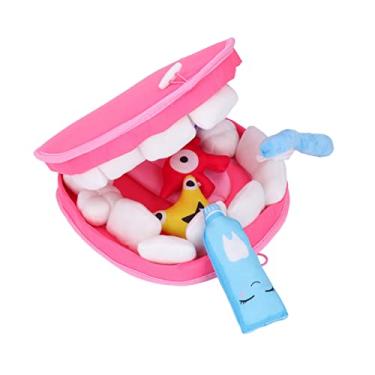 Imagem de aqxreight Conjunto de Brinquedos de Dentes Macios PP Algodão Escovação de Dentes Aprendendo Brinquedos Educativos de Cuidados Bucais Infantis Ajudam a Sua Curiosidade Prática Sensorial Estimular o Pode Ser ótimo e