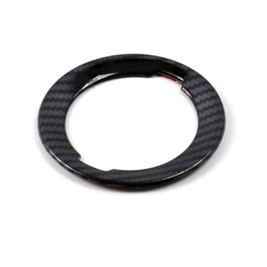 Imagem de KELEIMAI Acessórios de carro adequados para Nissan Sentra 2020 2021 2022 2023 2024 2025 Acabamento da tampa da moldura de controle central esquerda (fibra de carbono) 1 peça aço inoxidável