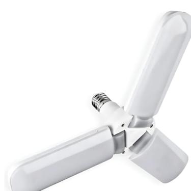 Imagem de LÂMPADA LED 3 PÉTALAS AJUSTÁVEL BRANCA ABAJUR CASA ILUMINAÇÃO POTENTE ECONÔMICA INTERNA