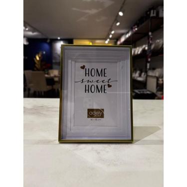 Imagem de Porta Retrato Vidro 10X15cm Paspatur Borda Dourada