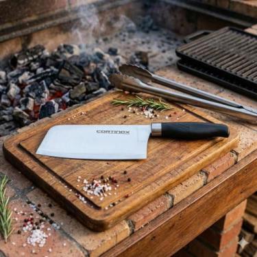 Imagem de Faca Cutelo Machadinha Artesanal Chef Lâmina Larga Inoxidável Corte Os