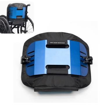 Imagem de LOERSS Encosto de cadeira de rodas esportiva, confortável, 33 cm, altura ajustável (azul)