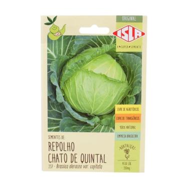 Imagem de Kit Semente de Repolho Chato Quintal Isla 0.35g + Semente de Feijão-Vagem Macarrão Baixo 1.8g