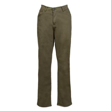 Imagem de Calça Masculina Gangster Sarja Relaxed Verde, Verde, 44
